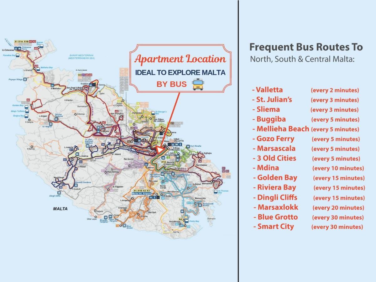 Hamrun Central Rooms - Near Valletta & Sliema - Best Bus Lines מראה חיצוני תמונה